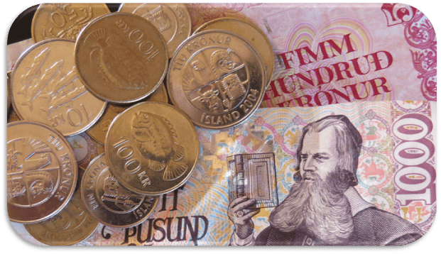Dinero islandés - precios en Islandia