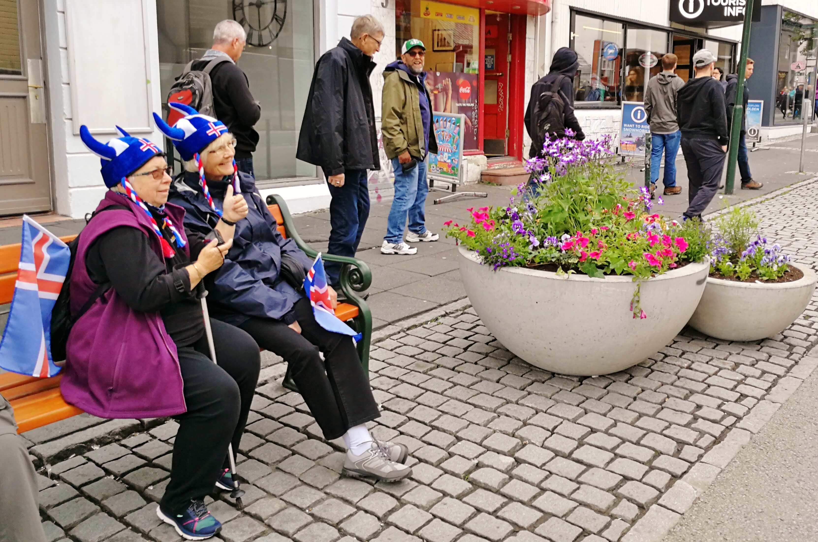 Aficionados del fútbol en Islandia