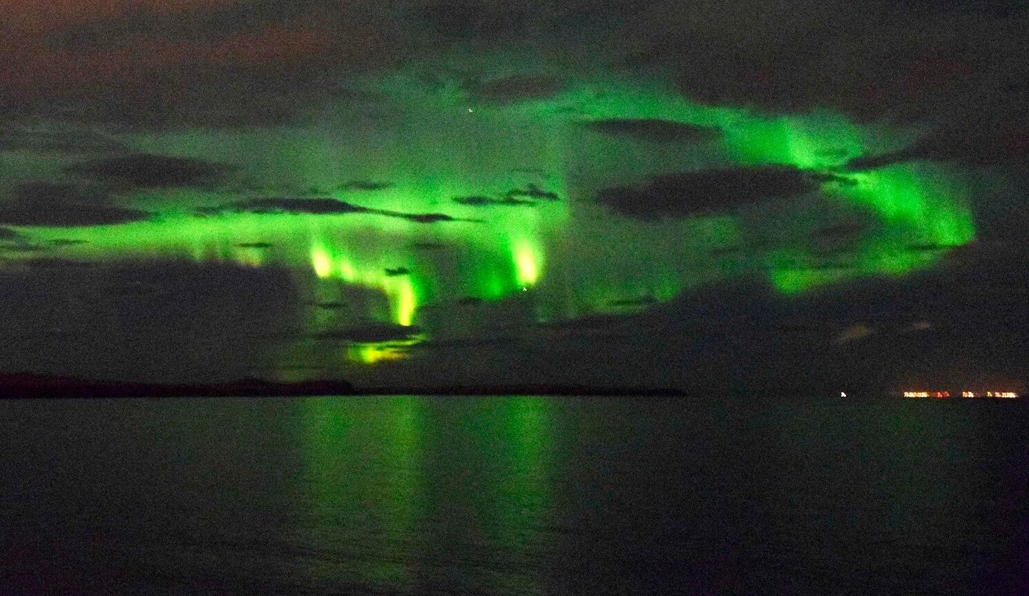 Auroras Boreales desde el barco