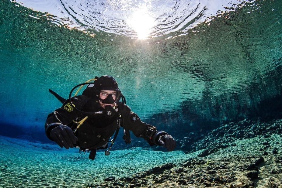 Diving in the Silfra waters