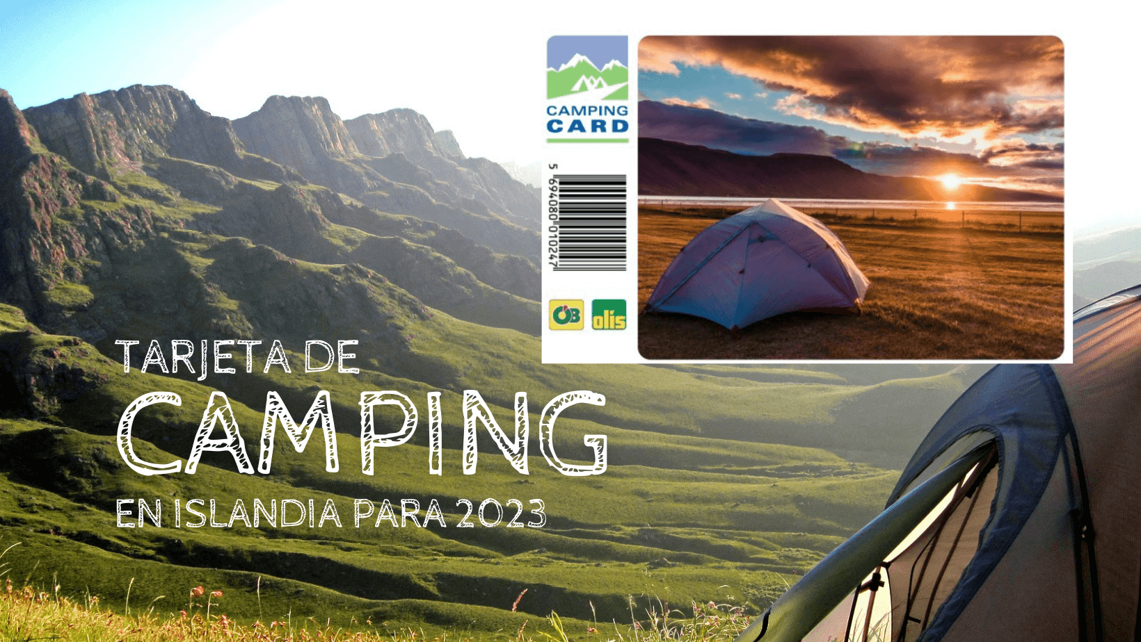 Tarjeta Camping Card Islandia 2023
