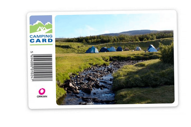 Tarjeta Camping Card en Islandia
