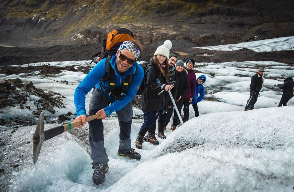 Adventures on the Falljokull Glacier 