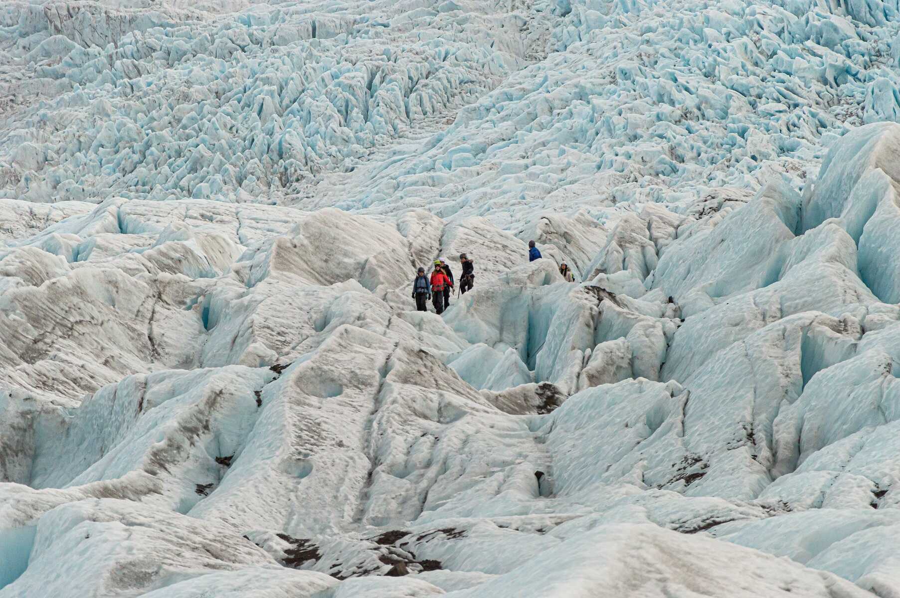 Excursión en el glaciar Vatnajökull