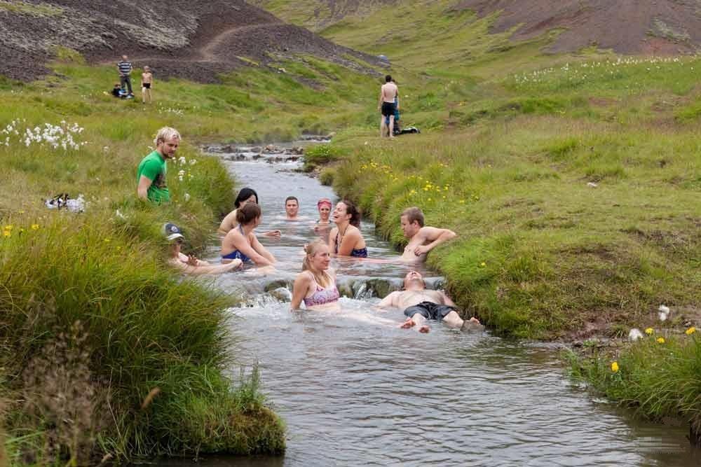 Baños termales en Islandia