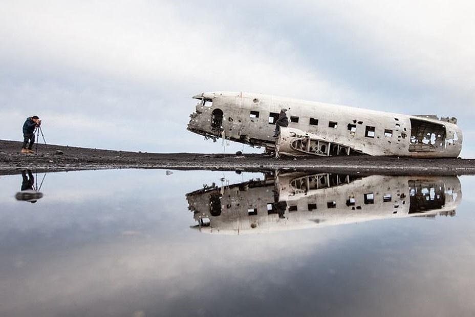 avion abandonado en solheimasandur sur islandia