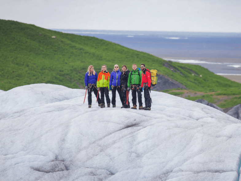 Caminata en el glaciar Vatnajökull