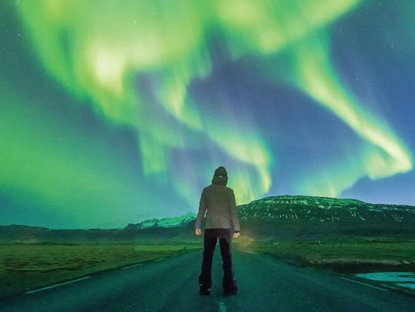 Excursión de auroras boreales en Islandia
