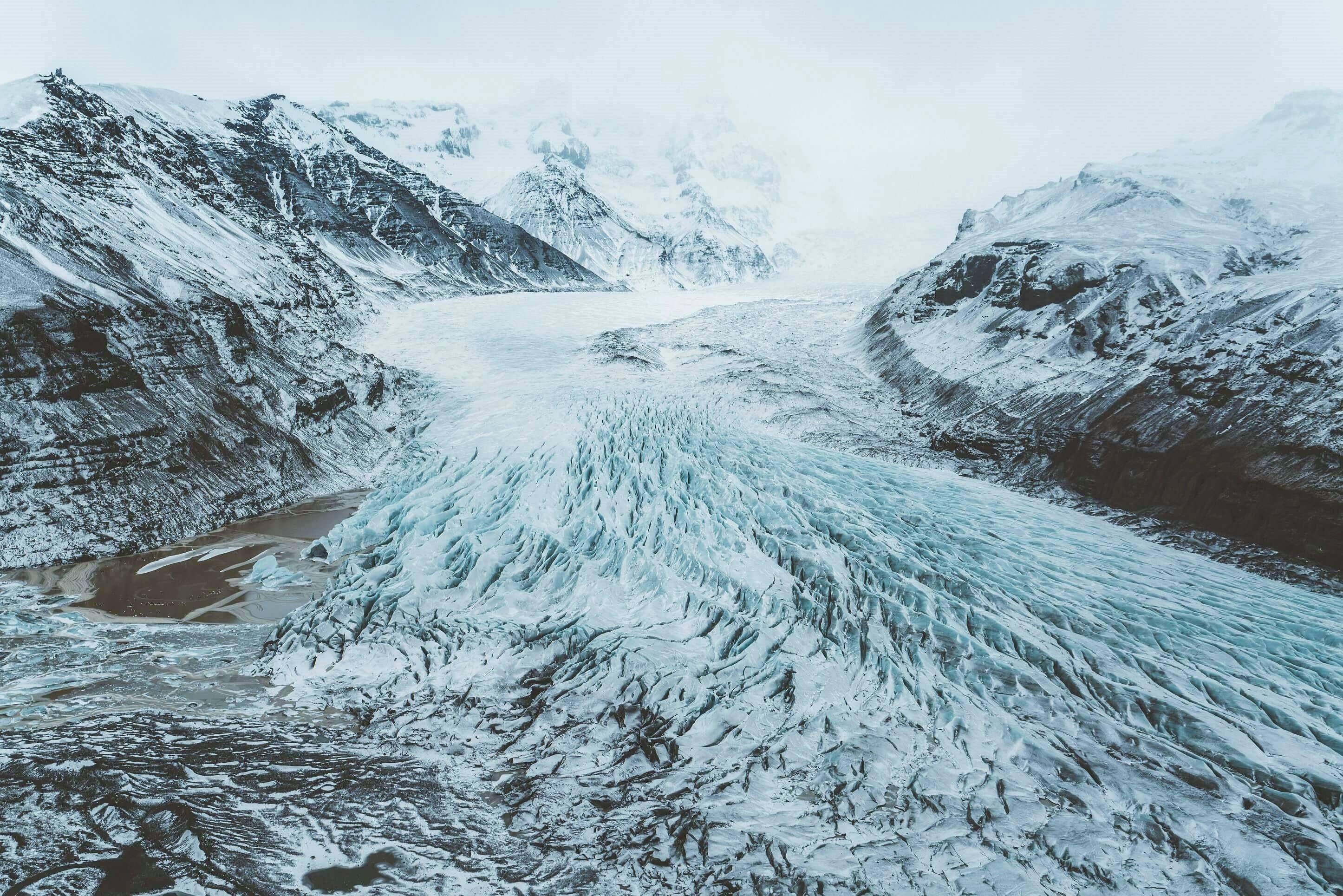 Glaciar Vatnajokull en helicóptero
