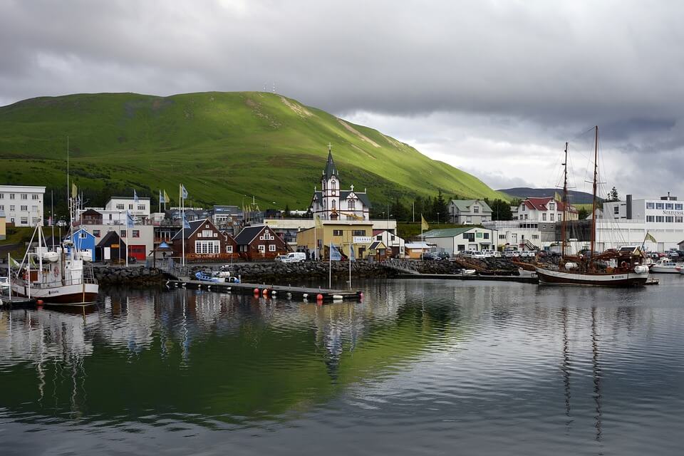 husavik pueblo norte Islandia