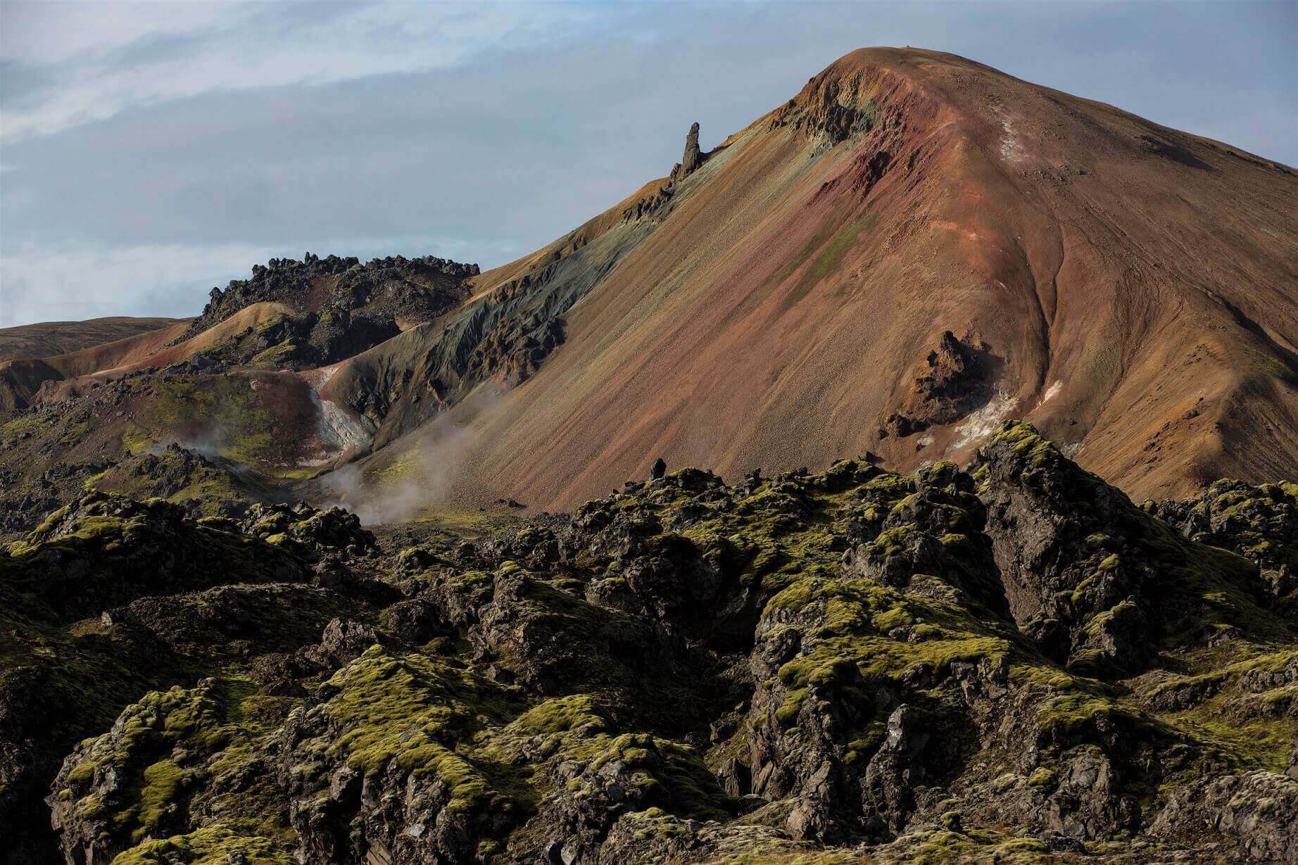 The rainbow mountains of Landmannalaugar in Iceland offer the best hiking in the country. 
