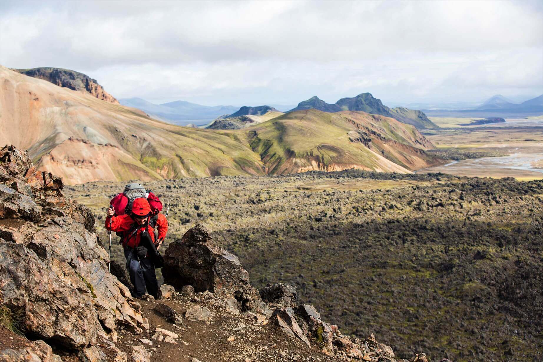 The colored mountains in Iceland are some of the best day trips. Hike Landmannalaugar. 
