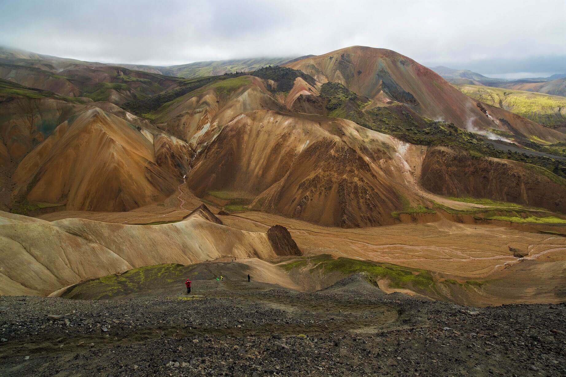 Landmannalaugar in Iceland has some of the most incredible views on the island. 