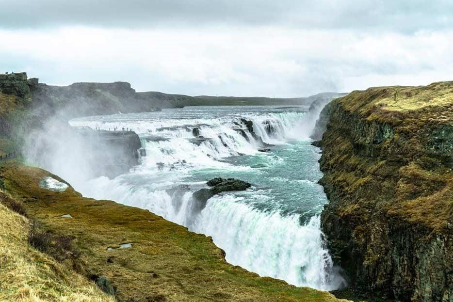 Gullfoss Waterfall, Golden Circle in Iceland