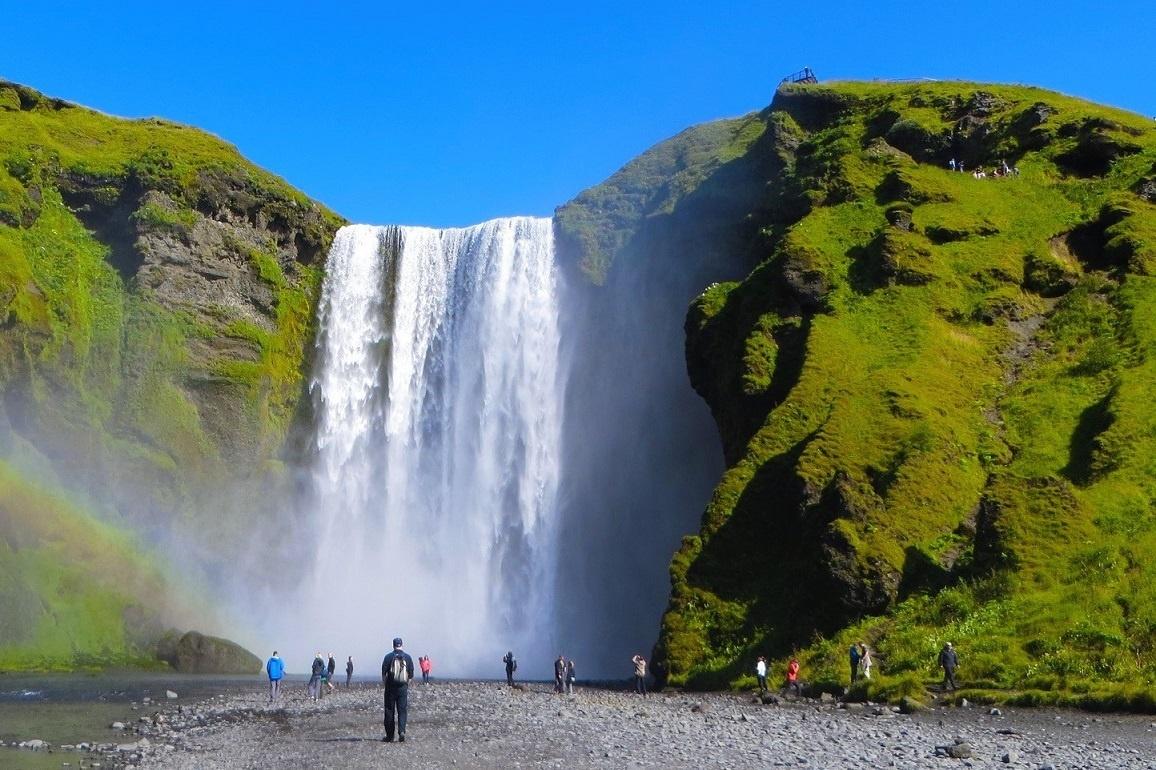 Skógafoss waterfall, South Coast Iceland tour