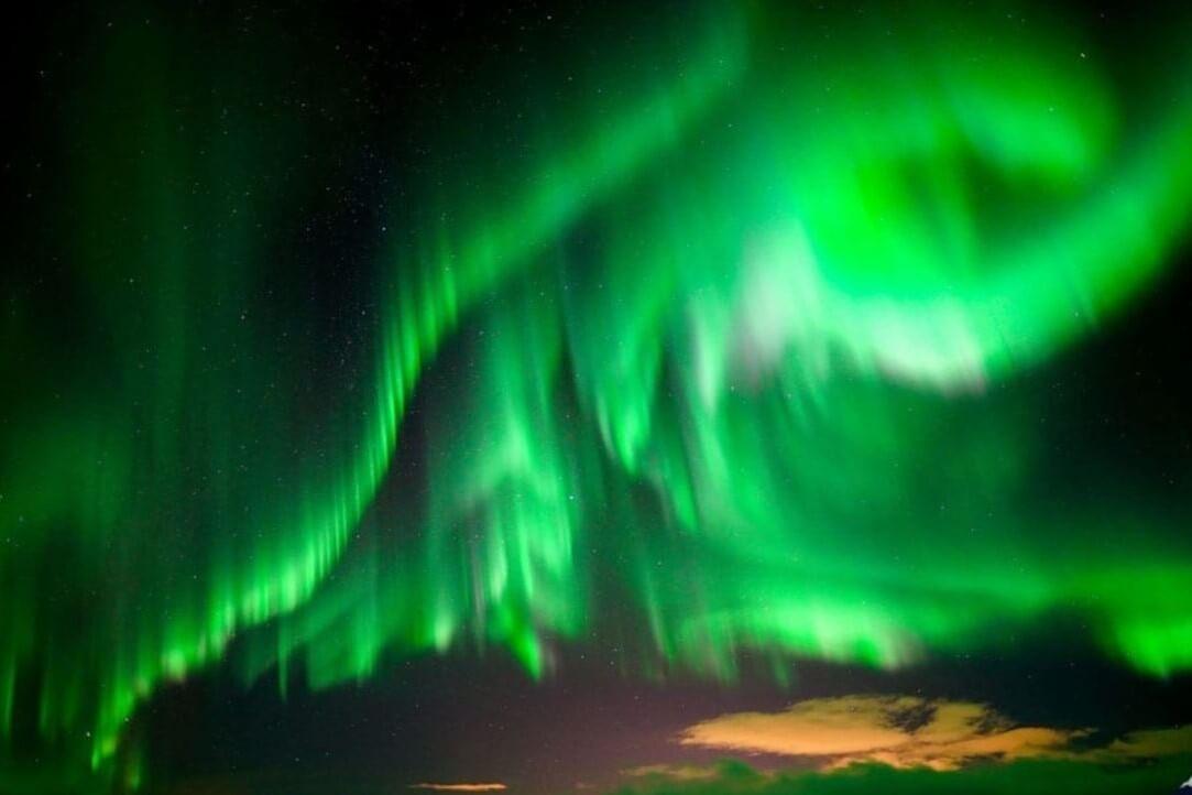 Northern Lights from the South Coast of Iceland