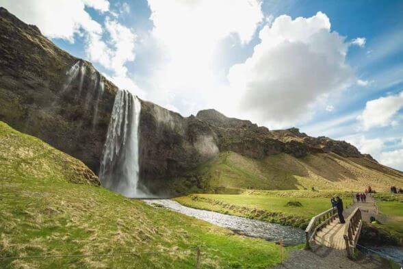 Waterfalls on Iceland's South Coast