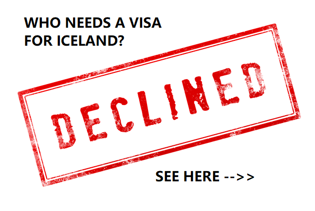 Countries which need a visa for Iceland