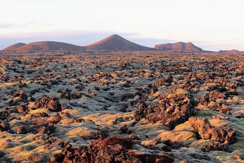 Reykjanes peninsula, volcanic eruption site in Iceland