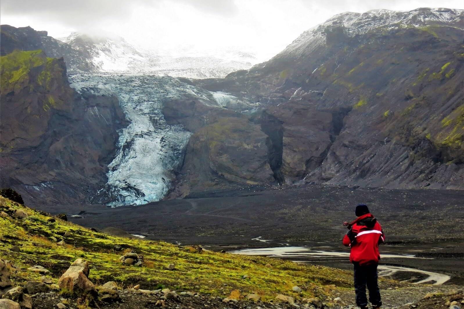 Glaciar Myrdalsjokull en Islandia