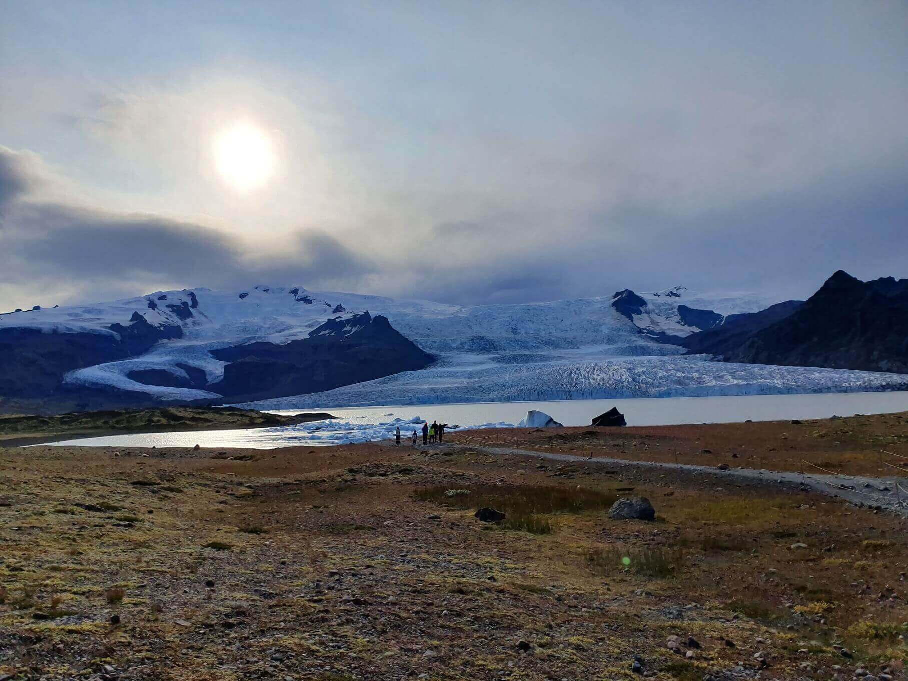 Vistas de la laguna glaciar Fjallsárlón