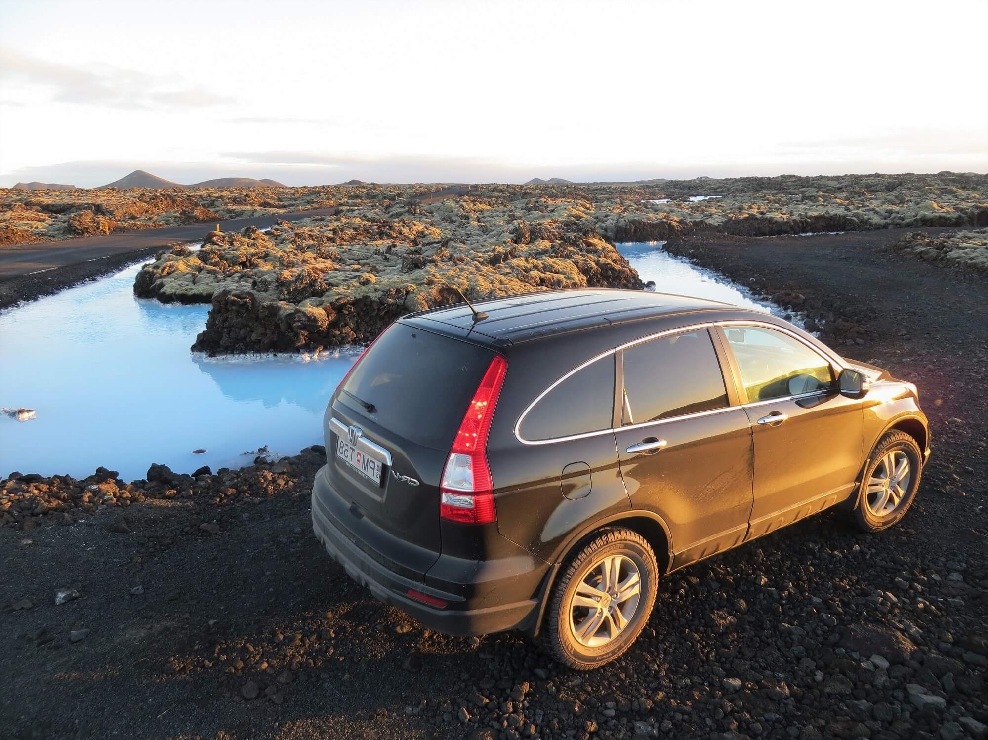 Taxi a la laguna azul de Islandia