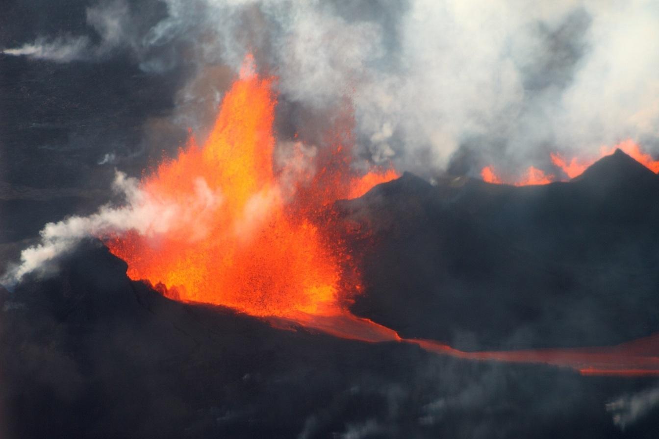 Erupción volcánica en Islandia