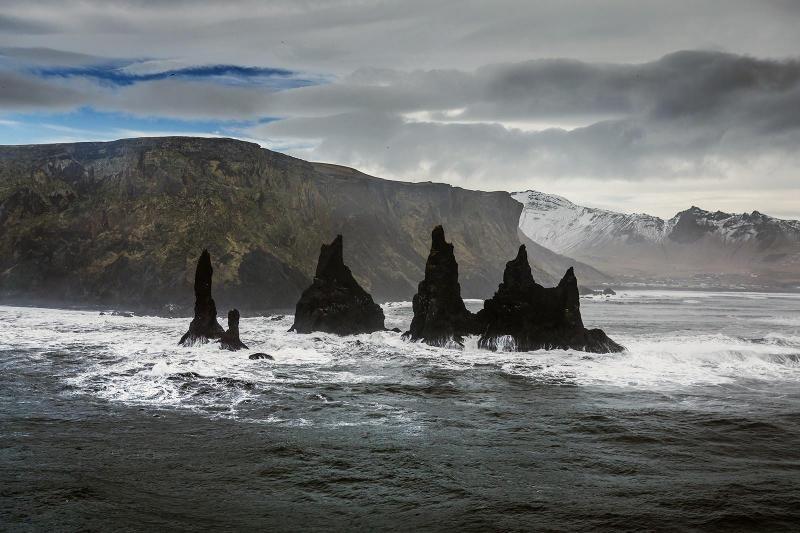 reynisdrangar-costa-sur acantilados de la costa sur