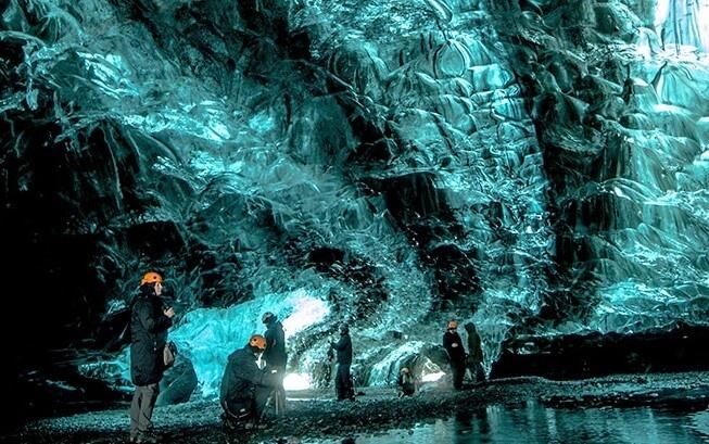 Crystal Blue Ice Cave Vatnajökull
