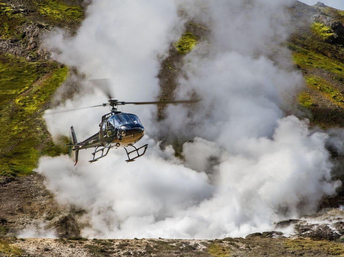 Vuelo panorámico en helicóptero en Islandia
