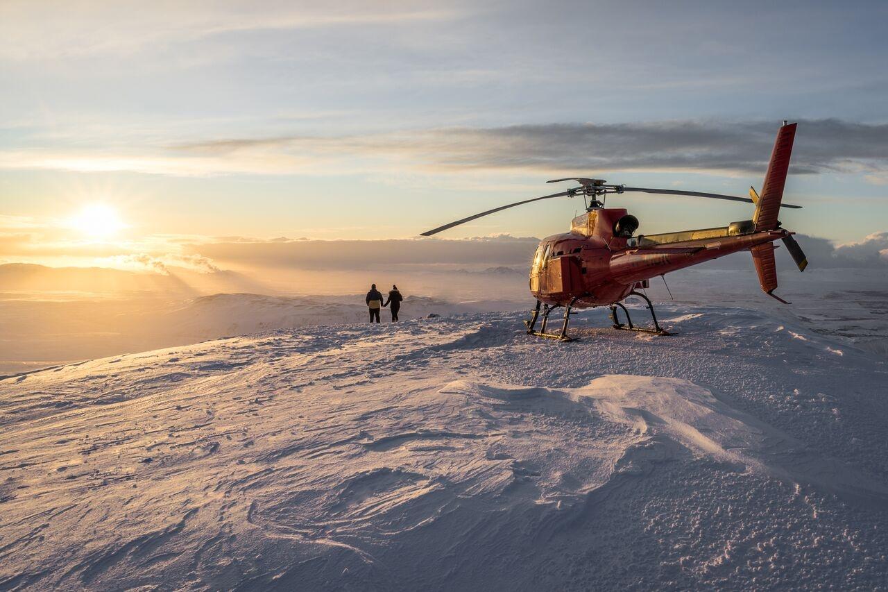 Helicopter tour in Iceland