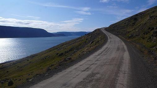 carretera hacía Ísafjordur