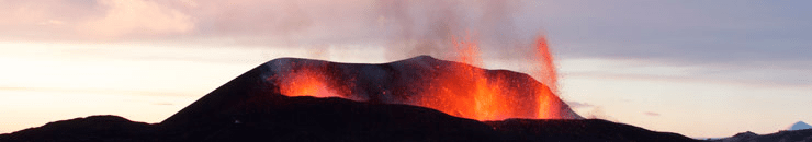 volcan en erupcion en Islandia