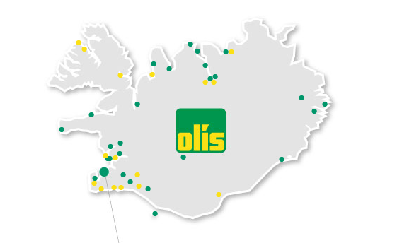 gasolineras Olís en Islandia