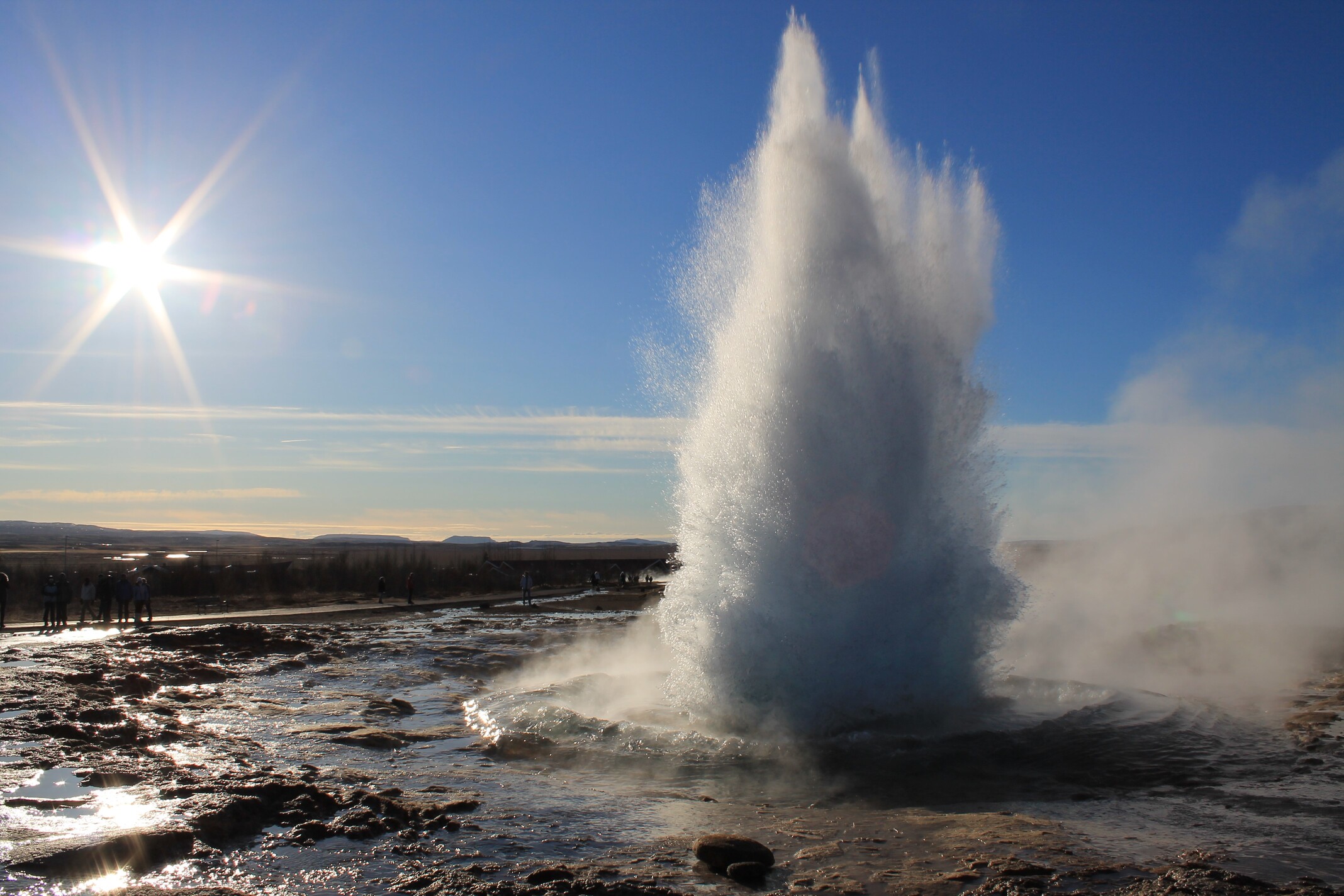 geysir islandia invierno