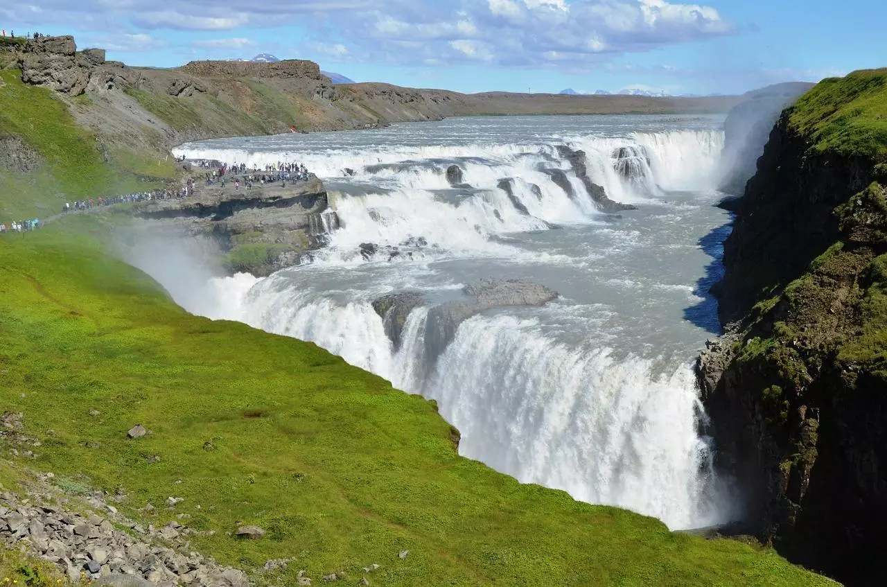 Cascada Gullfoss, Círculo Dorado de Islandia