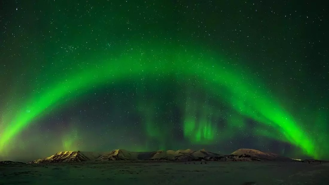 Auroras boreales en Islanida