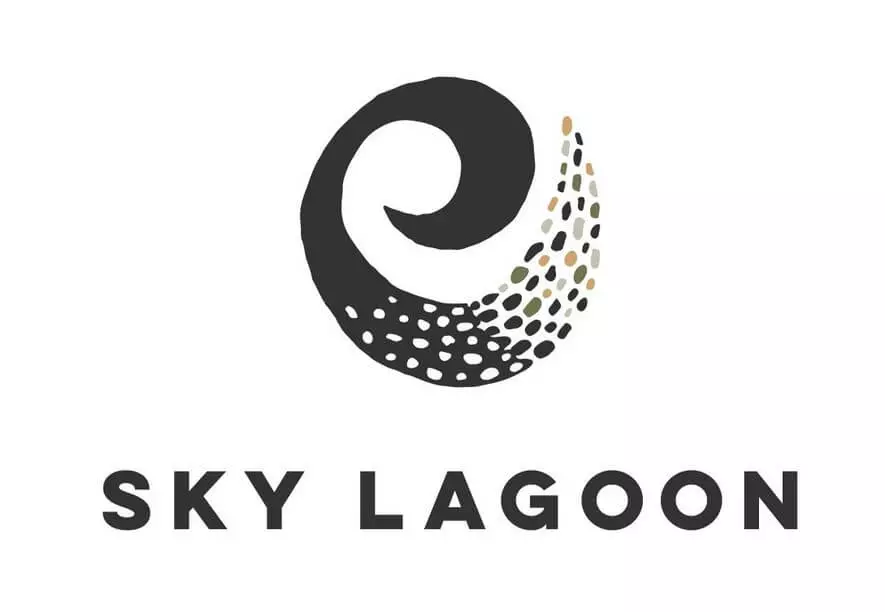 Sky Lagoon logo in Iceland