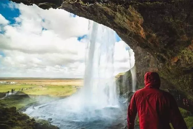 Seljalandsfoss Waterfall in the South Coast of Iceland