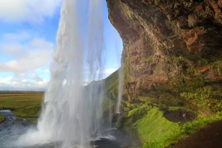 Waterfall on South Coast of Iceland