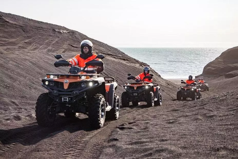 ATV ride during the South Coast Tour in Iceland