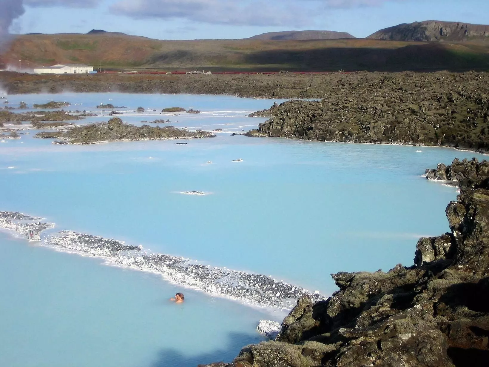 Healing waters of the Blue Lagoon in Iceland