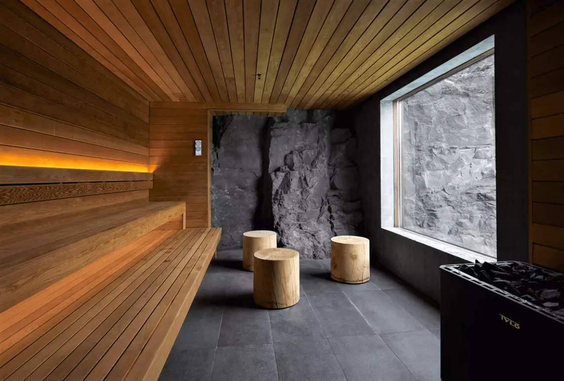 Sauna in Retreat Spa Iceland