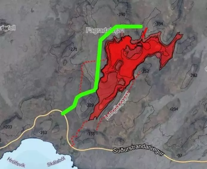 iceland-map-eruption-site map of the eruption site Iceland
