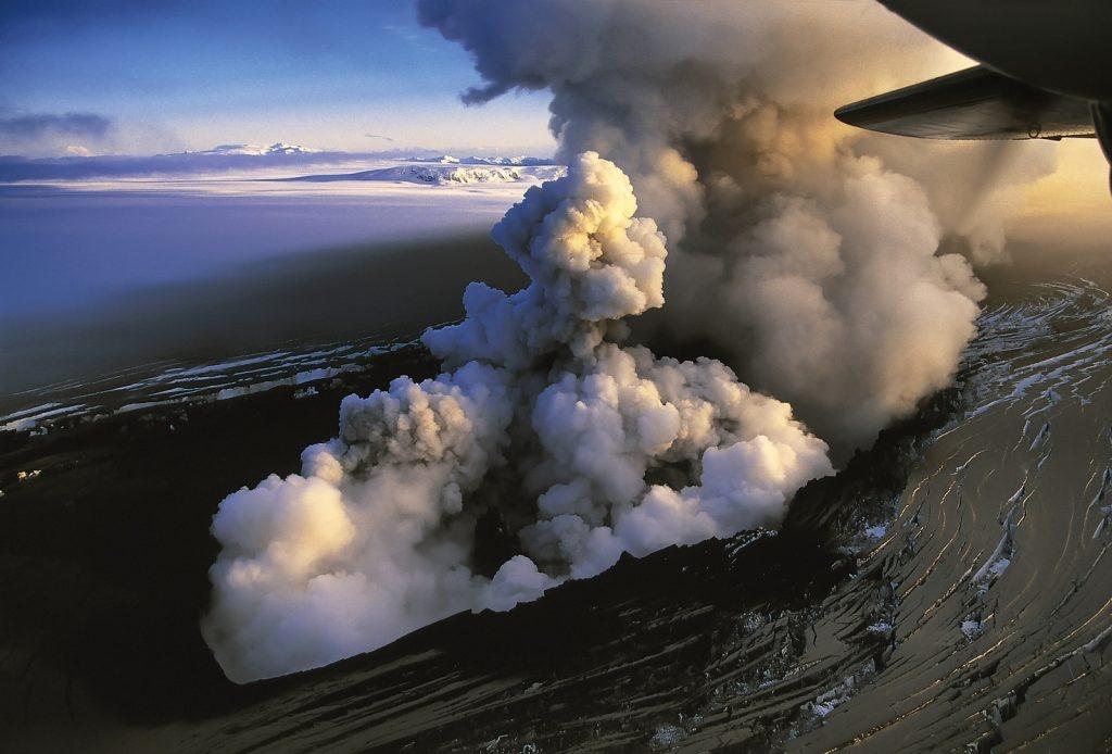 Erupcion del volcan en Islandia, museo de lava