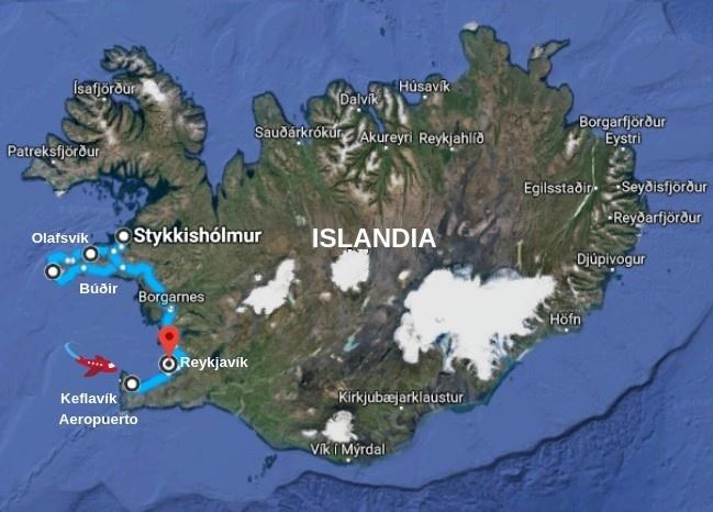 Ruta de 3 días a la península Snaefellsnes en Islandia.