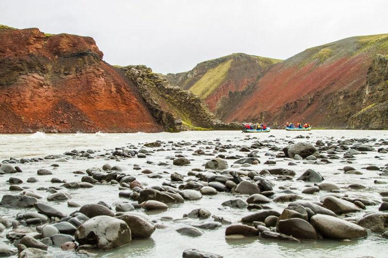 Rafting tranquilo en el norte de Islandia