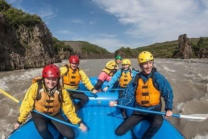 Rafting en Gullfoss en Islandia