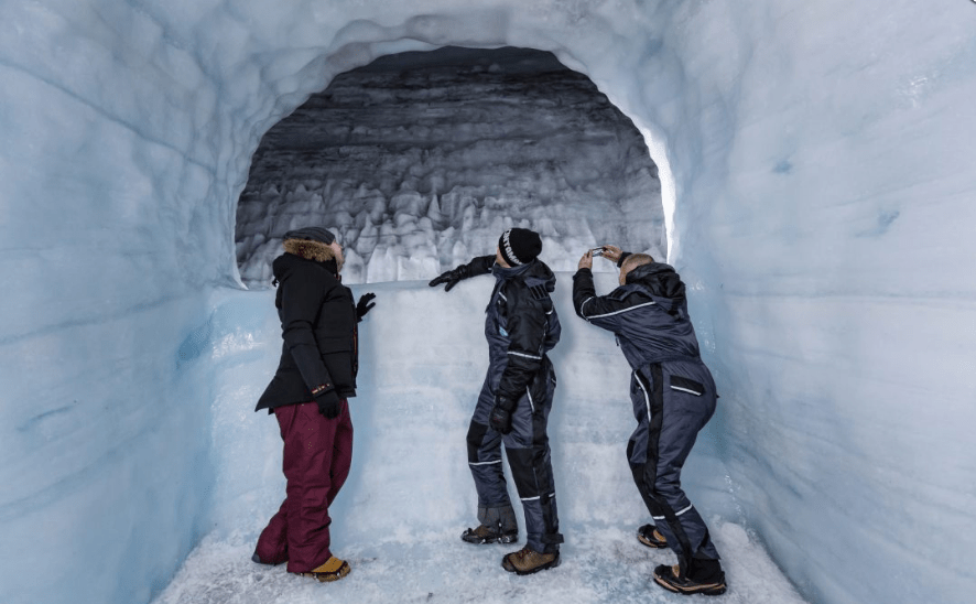 tunel-glaciar-langjokull tunel glaciar Langjokull