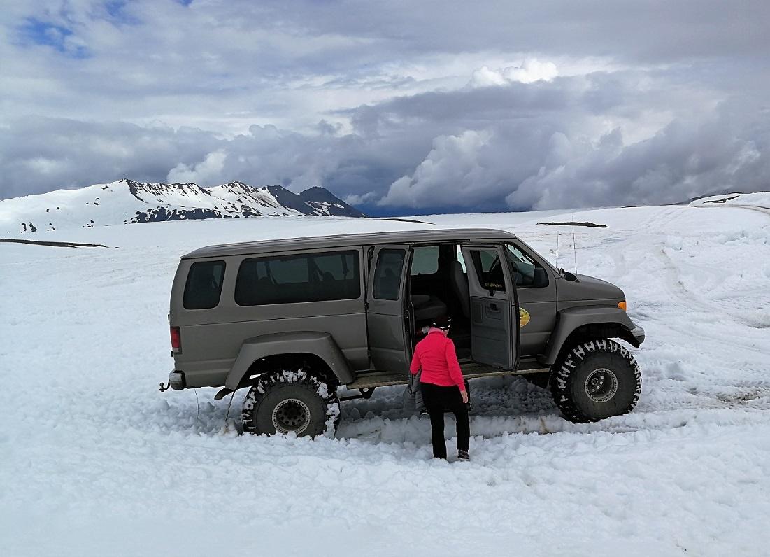 Super Jeep en el glaciar Vatnajokull
